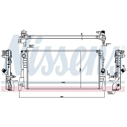 Chladič motora 60863 /NISSENS/ - obr. 5