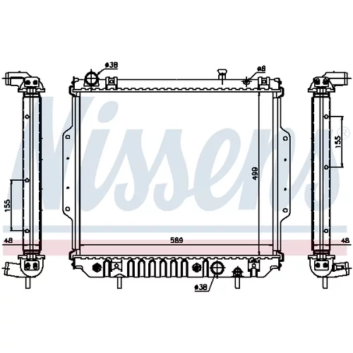 Chladič motora 61020A /NISSENS/ - obr. 5