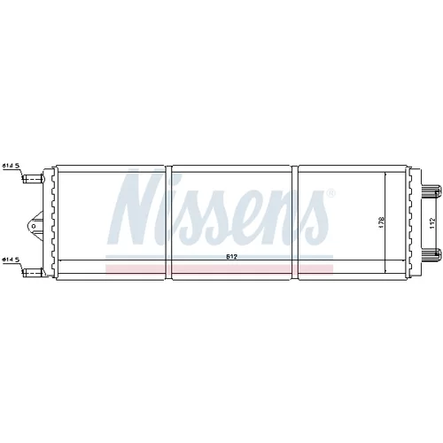 Chladič motora 61209 /NISSENS/ - obr. 4