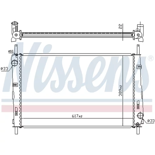 Chladič motora 620411 /NISSENS/ - obr. 4