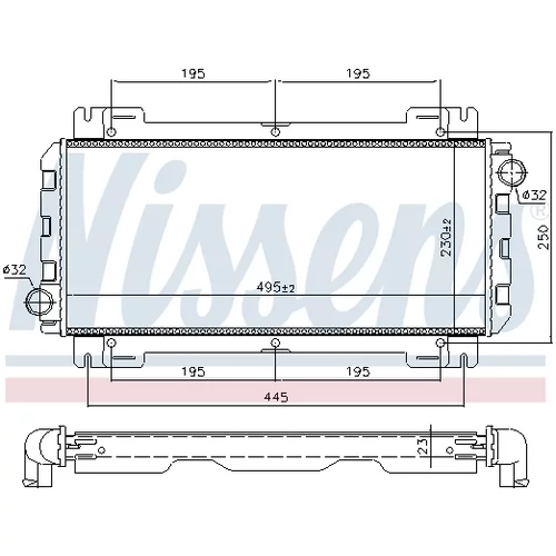 Chladič motora 62093 /NISSENS/ - obr. 4