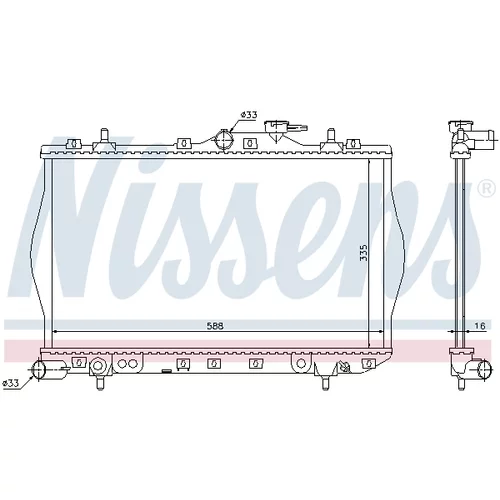 Chladič motora 622971 /NISSENS/ - obr. 6