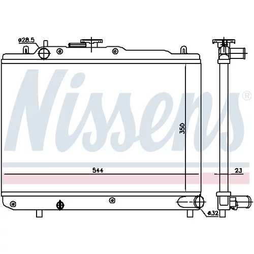 Chladič motora 62412 /NISSENS/ - obr. 4