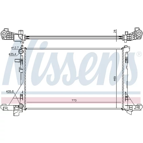 Chladič motora 630732 /NISSENS/ - obr. 4