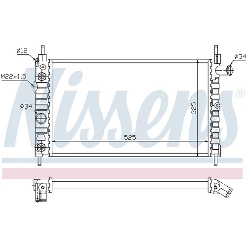 Chladič motora 63282 /NISSENS/ - obr. 4