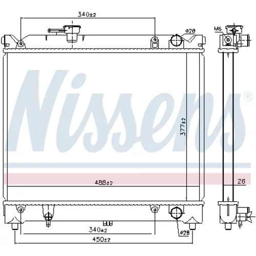 Chladič motora 64079 /NISSENS/ - obr. 5