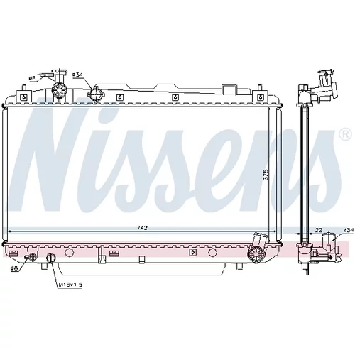 Chladič motora 64639A /NISSENS/ - obr. 5