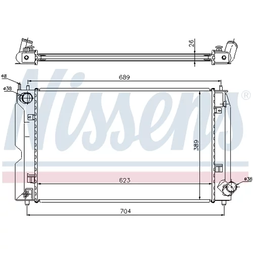 Chladič motora 64647A /NISSENS/ - obr. 4