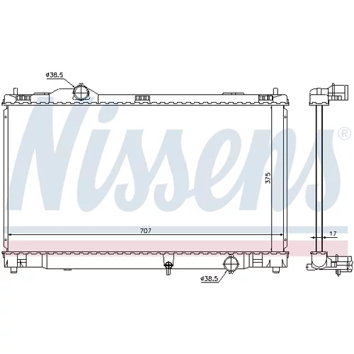 Chladič motora 64672 /NISSENS/ - obr. 4