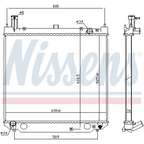 Chladič motora 64858A /NISSENS/ - obr. 4