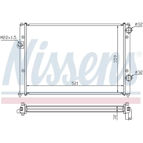 Chladič motora 652511 /NISSENS/ - obr. 4