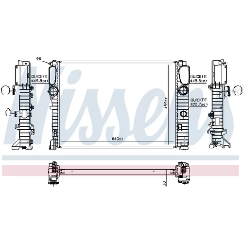 Chladič motora 67102A /NISSENS/ - obr. 5