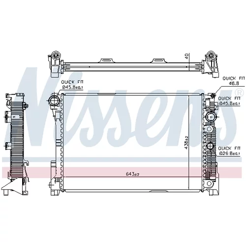 Chladič motora 67163 /NISSENS/ - obr. 5