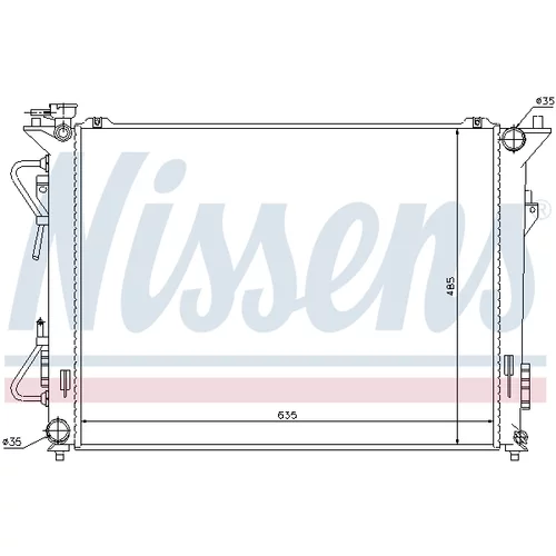 Chladič motora 67508 /NISSENS/ - obr. 4