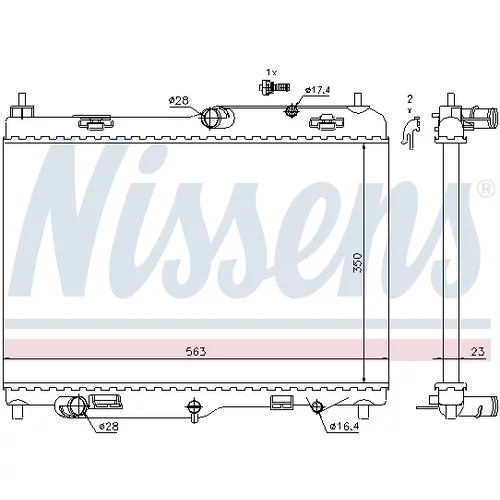 Chladič motora 69234 /NISSENS/ - obr. 5
