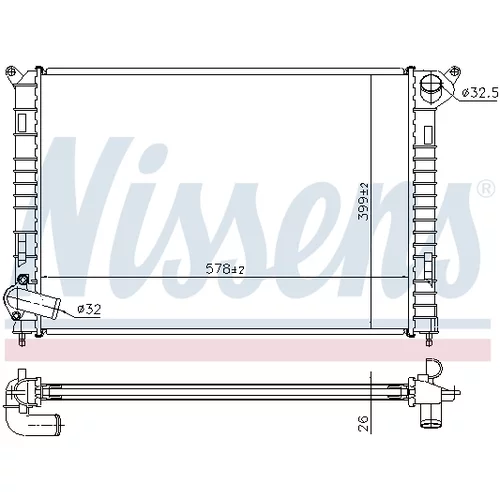 Chladič motora 69703A /NISSENS/ - obr. 5
