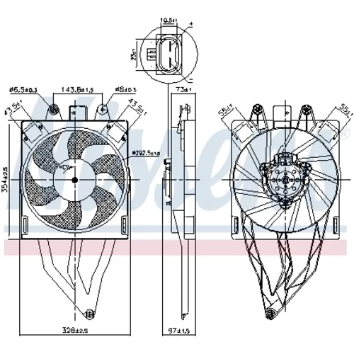Ventilátor chladenia motora 850066 /NISSENS/ - obr. 5