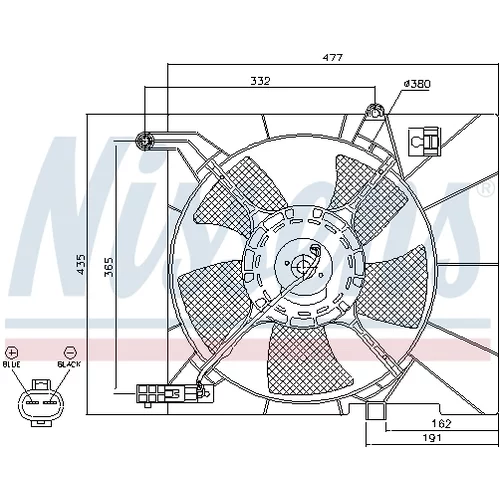 Ventilátor chladenia motora 85063 /NISSENS/ - obr. 5