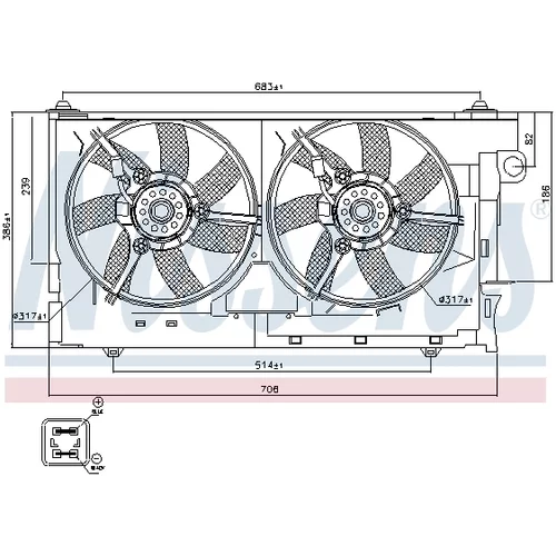 Ventilátor chladenia motora 85084 /NISSENS/ - obr. 6