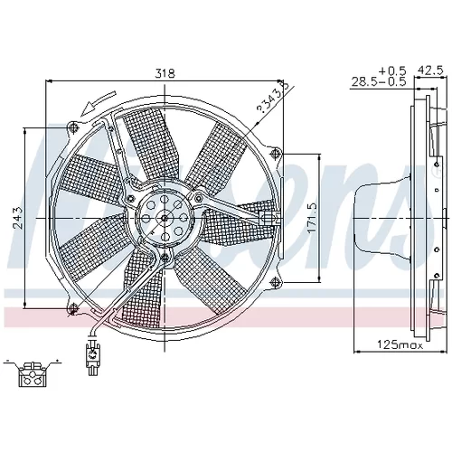 Ventilátor chladenia motora 85151 /NISSENS/ - obr. 5