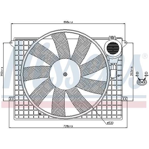 Ventilátor chladenia motora 85401 /NISSENS/ - obr. 4