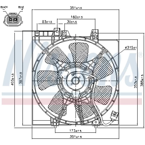 Ventilátor chladenia motora 85491 /NISSENS/ - obr. 5
