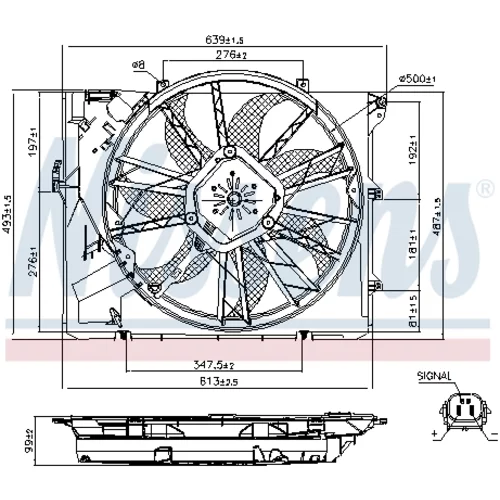 Ventilátor chladenia motora 85633 /NISSENS/ - obr. 5