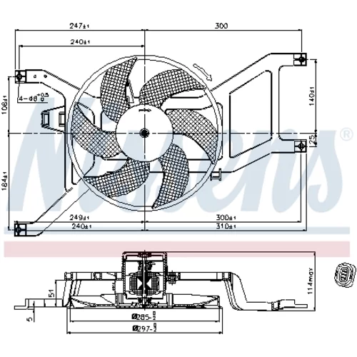 Ventilátor chladenia motora 85709 /NISSENS/ - obr. 5