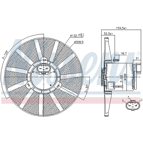 Ventilátor chladenia motora 85720 /NISSENS/ - obr. 5