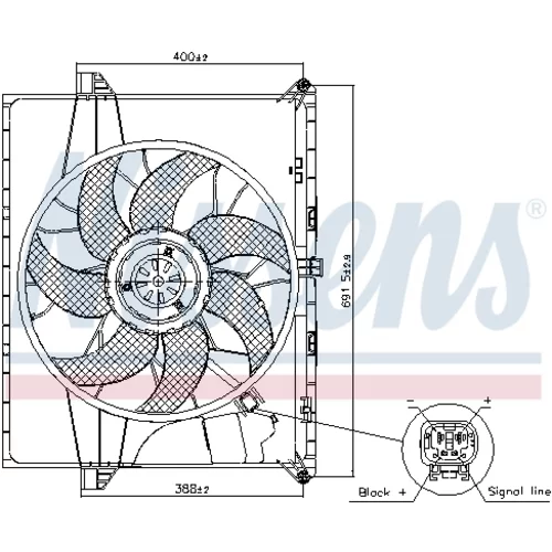 Ventilátor chladenia motora 85739 /NISSENS/ - obr. 5