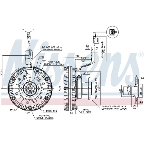 Spojka ventilátora chladenia 86079 /NISSENS/ - obr. 5