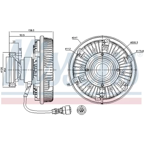 Spojka ventilátora chladenia 86081 /NISSENS/ - obr. 5