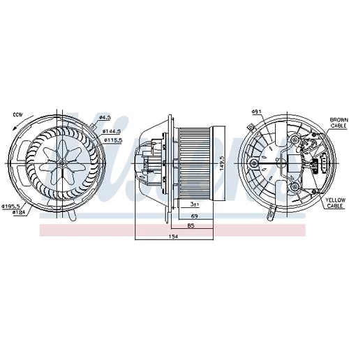 Vnútorný ventilátor 87062 /NISSENS/ - obr. 5