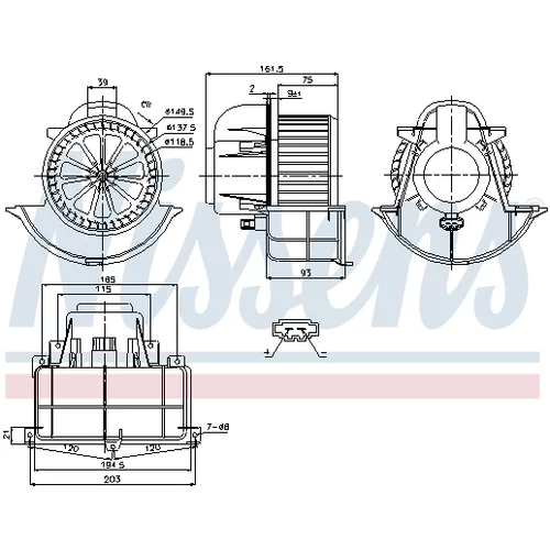 Vnútorný ventilátor 87139 /NISSENS/ - obr. 5
