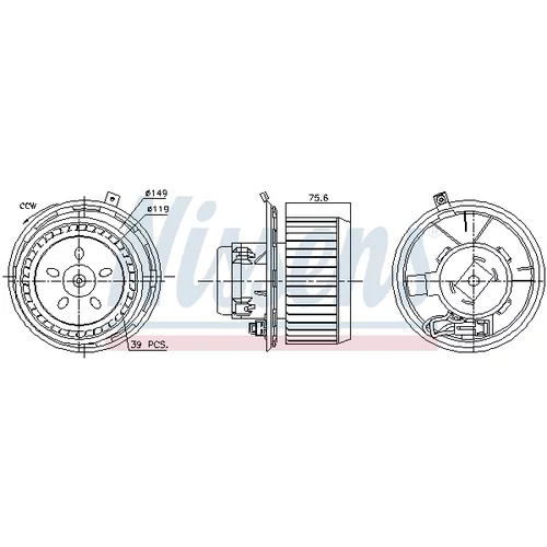 Vnútorný ventilátor 87185 /NISSENS/ - obr. 4