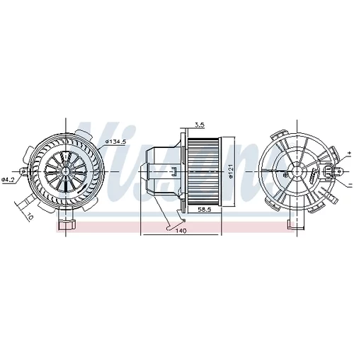 Vnútorný ventilátor 87503 /NISSENS/ - obr. 5
