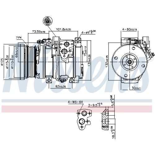 Kompresor klimatizácie 890871 /NISSENS/ - obr. 5