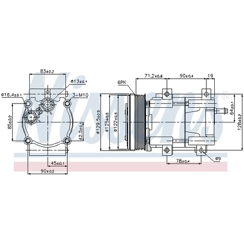 Kompresor klimatizácie 89205 /NISSENS/ - obr. 4