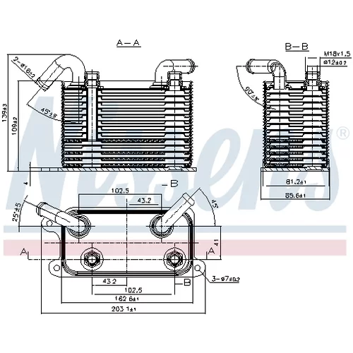 Chladič oleja automatickej prevodovky 90722 /NISSENS/ - obr. 6