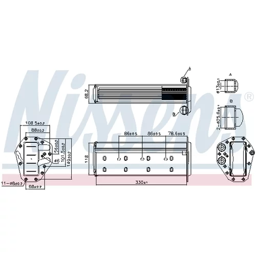 Chladič plniaceho vzduchu 961447 /NISSENS/ - obr. 4