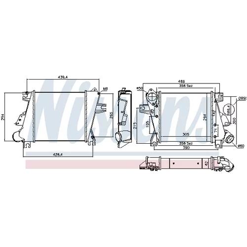 Chladič plniaceho vzduchu 96527 /NISSENS/ - obr. 5