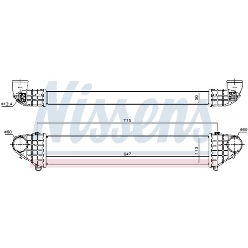Chladič plniaceho vzduchu 96722 /NISSENS/ - obr. 5