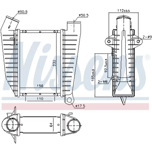 Chladič plniaceho vzduchu 96864 /NISSENS/ - obr. 4