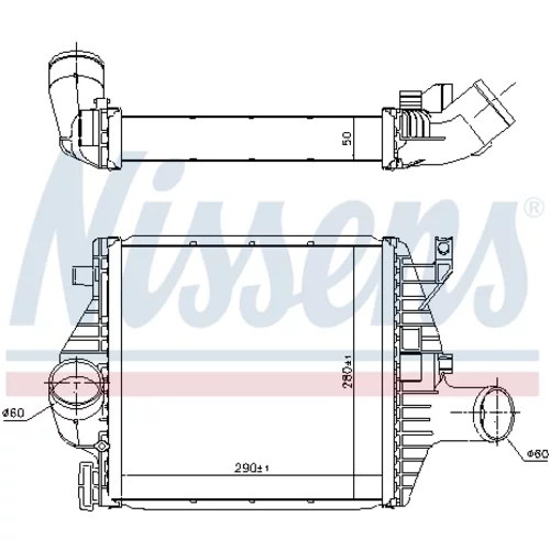 Chladič plniaceho vzduchu 96894 /NISSENS/ - obr. 5