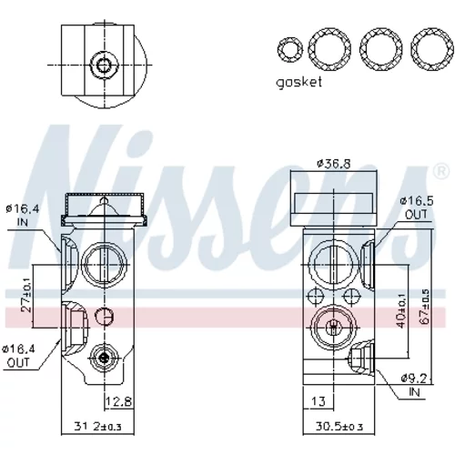 Expanzný ventil klimatizácie 999559 /NISSENS/ - obr. 5