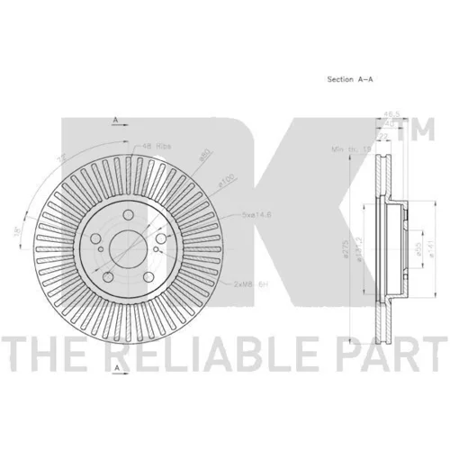 Brzdový kotúč 3145132 /NK/ - obr. 2
