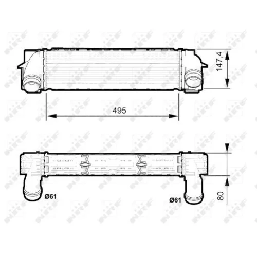 Chladič plniaceho vzduchu 30524 /NRF/ - obr. 4