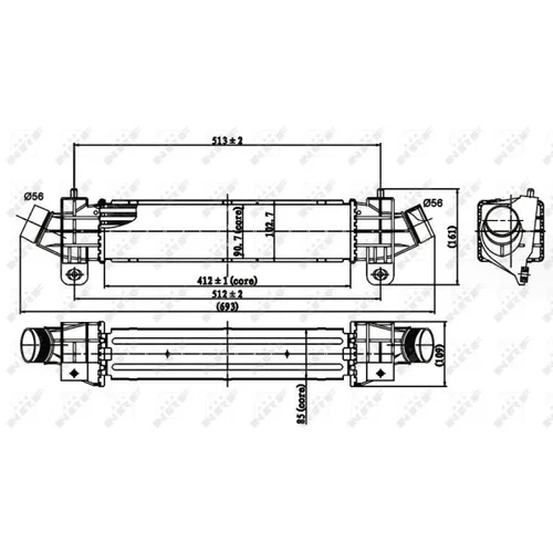 Chladič plniaceho vzduchu 30840 /NRF/ - obr. 4
