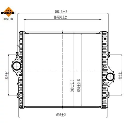 Chladič plniaceho vzduchu 309108 /NRF/ - obr. 4