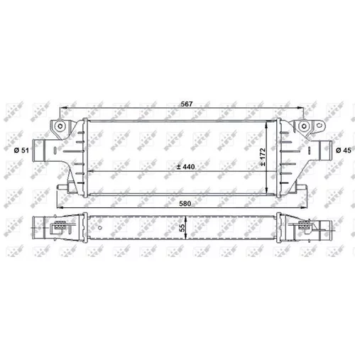 Chladič plniaceho vzduchu 30927 /NRF/ - obr. 4